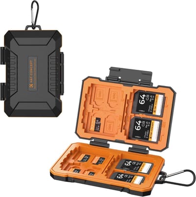 Protective Case for Memory Cards - 29 Card Slots, Waterproof & Shockproof