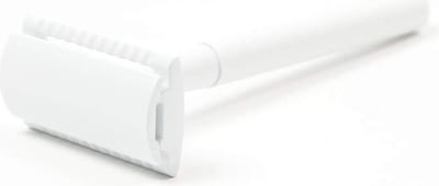 Safety Razor Wit - trus. - inclusief 10 scheermesjes Wit voor vrouwen dames - Double Edge Single Blade - Zero Waste - Duurzaam Scheren