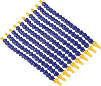 Flexibele plastic koelmiddelslangen - 10-pack premium kwaliteit met 1/8 BSPT schroefdraad voor draaibank en CNC machines - Duurzame slang voor koelmiddelgebruik