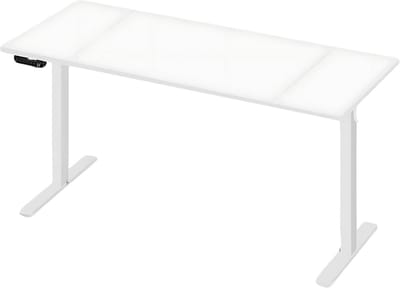 Elektrisch Sta-Bureau - In Hoogte Verstelbaar Ergonomisch Bureau voor Thuis of Kantoor - Met USB-Oplaadpoort en Geheugeninstellingen - Color: 140x60cm white