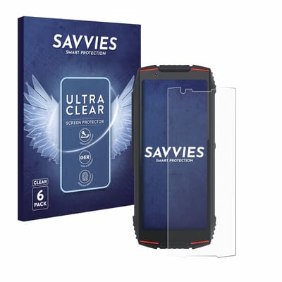 Savvies - Screenprotector voor Cubot King Kong Mini 3 - Folie Beschermfolie transparant 6 Stuks