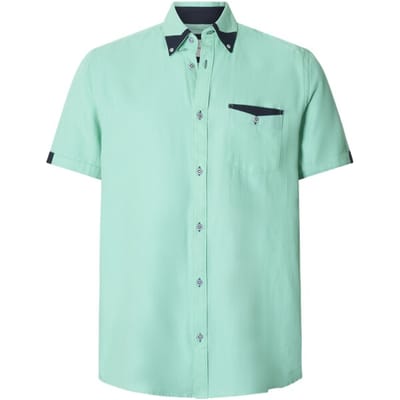 Babista herren Overhemd Met Korte Mouwen - 41/42 - mint - Plus Size