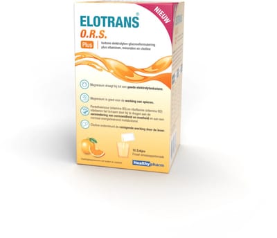 Healthypharm Elotrans O.R.S. Plus - 2 x 15 zakjes - Voordeelverpakking