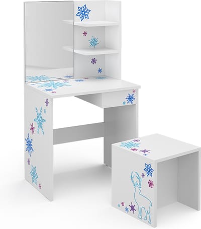 Vicco Schneeflocke Kinder kaptafel – 54.8 cm Wit