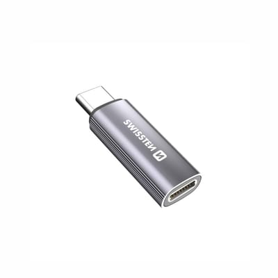 Swissten USB-C naar Lightning OTG Adapter – Data & Audio – Aluminium – Zilver – 73501219