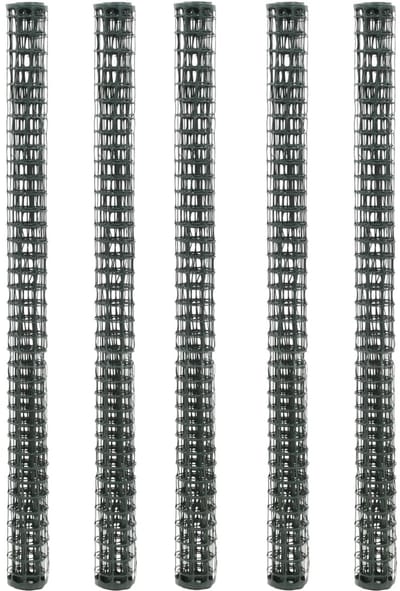 5 Stuks Tuingaas 1 x 1.2 m - Groen HDPE Kunststof - Maaswijdte 30x30 mm - Flexibele Afrastering voor Puppy's, Pluimvee en Planten - Duurzaam Hekwerk voor Tuin en Boerderij