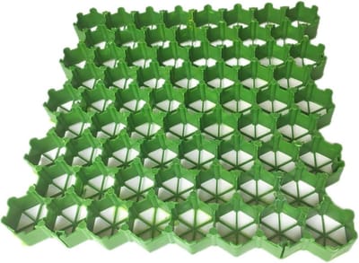Kunststof Opritroosters - Grind Grasroosters - Oprit Stabiliseren - Zware Lasten Bestendig - 8 Stuks 1m² - Groen