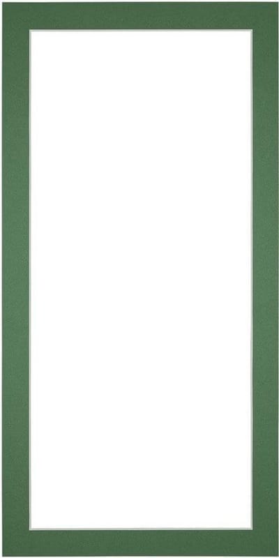 Passe-Partout Fotomaat 15x20 cm - Lijstmaat 20x40 cm - Groen Bos - Museumkarton - Fotolijst niet inbegrepen