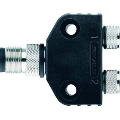 Escha 8013058 Sensor/actuator verdeler en adapter Aantal polen (sensoren): 4, 3 1 stuk(s)