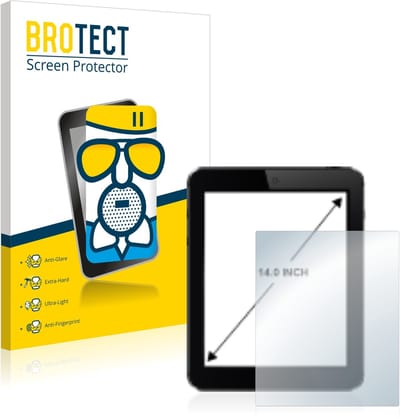 BROTECT - Screenprotector voor Tablets met 14 inch Schermen [305 mm x 185 mm, 15:9] - Folie Beschermfolie Beschermglas matte