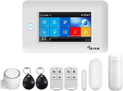 Draadloos Huisalarm - Smart Home Systeem - Beveiliging Thuis - Touchscreen Bediening - 185x128x147 mm - Zwart