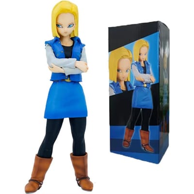 25CM Dragon Ball Z Android 17 18 Anime Figuur Android 18 PVC Actiefiguren Verzameling Model Speelgoed voor Kinderen Kerstcadeaus