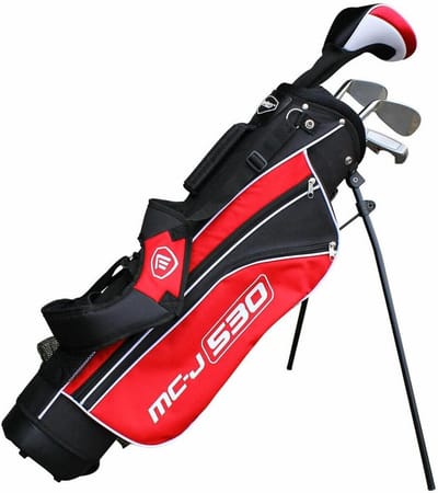 Golfset Kinderen - Juniorset Golf - Golf Leren Spelen - Inclusief Tas - Leeftijd 9-12 - Zwart Zilver