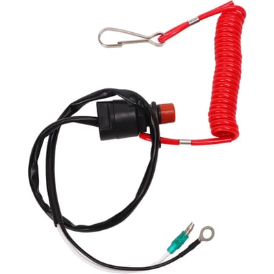 Noodstop Schakelaar Veiligheidskoord Lanyard ABS voor Bootmotor T15 F2.5 F4 F5 F6 PK black