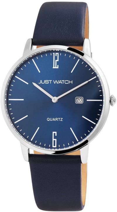 JUST WATCH Herenhorloge van echt leer Willem Just Watch herenhorloge met echte leren band