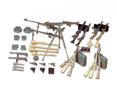 Tamiya Modelbouwpakket Diorama - 35111 German Infantry Weapons - Diorama Set Plastic - 1:35 - Modelbouw