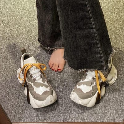 Studenten Zachte Meisjes Sneakers Dames Lente Nieuw Roze Daddy Schoenen Dames Retro Trendy Schoenen 40 gray