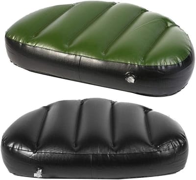 Opblaasbare Groen Visboot met Comfortabele Zitkussen, Ideaal voor Buitenactiviteiten en Kamperen