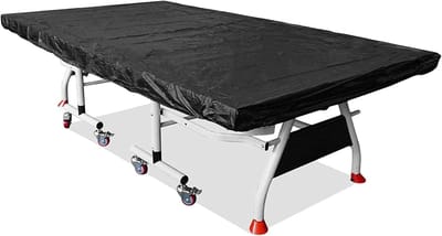 Waterdichte Tafeltennishoes Duurzaam Stofdicht Pingpongtafelhoes voor Binnen of Buiten Patio Zwart 9.18ftx4.92ft