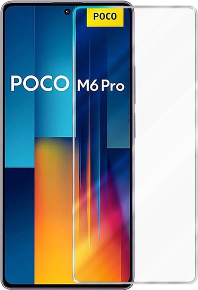 Cadorabo Screenprotector geschikt voor Xiaomi Poco M6 Pro 4G - Pantser film Beschermende film in KRISTALHELDER Geharde (Tempered) display beschermglas in 9H hardheid met 3D Touch