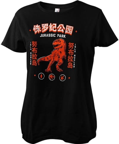 Jurassic Park - Isla Nublar Girly Tee dames-T-shirt zwart