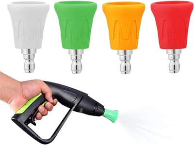 Sproeipunten Hogedrukreiniger - Mondstukken Set - Efficiënt Reinigen - Roestvrij Staal - 4 Stuks - Diverse Kleuren