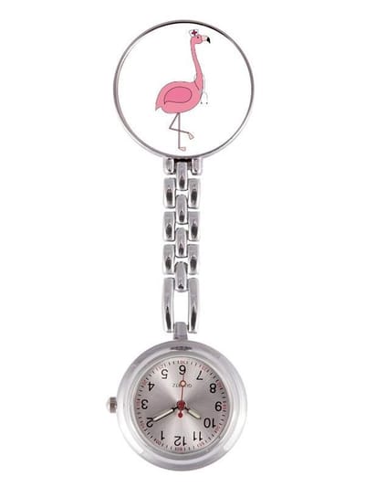 Verpleegstershorloge Flamingo - Zorgpersoneel - Ziekenhuis - Verpleegster Accessoires
