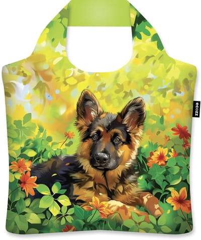 Ecozz tas Puppy in The Garden - L Hanes - met rits - 46x41cm