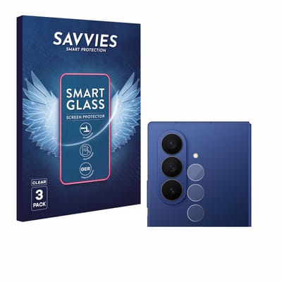 3 Stuks Savvies Screenprotector - geschikt voor Samsung Galaxy Z Fold 7 (ALLEEN Camera Lens) - beschermfolie glas transparant
