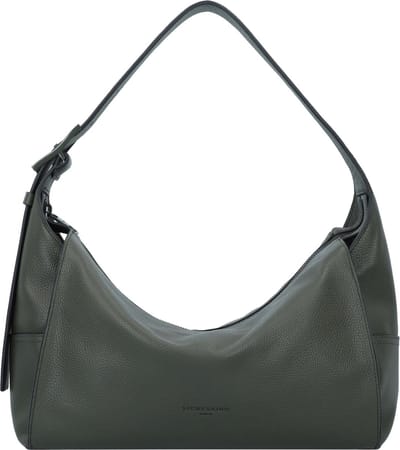 LIEBESKIND BERLIN Leren Schoudertas Lou Small Pebble Hobo Bag Cypress Green Donkergroen