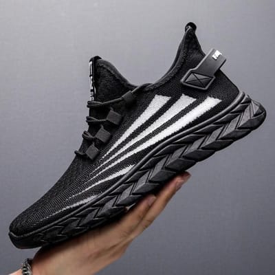 Lichtgewicht Heren Sneakers Mode Heren Casual Schoenen Ademende Herenschoenen Wandelsneakers Heren Tennisschoenen Heren Design Schoenen 40 zwart