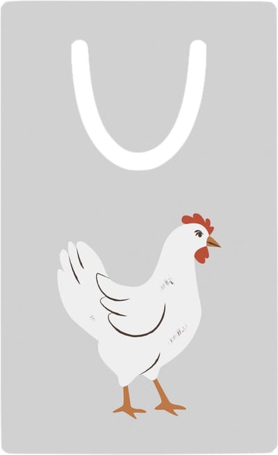 Hacebo® - Kip metalen boekenlegger - Kippen - Dieren liefhebbers - Haan - kinderboerderij - vogels Bladwijzer boekenleggers - 7.6 cm x 5cm