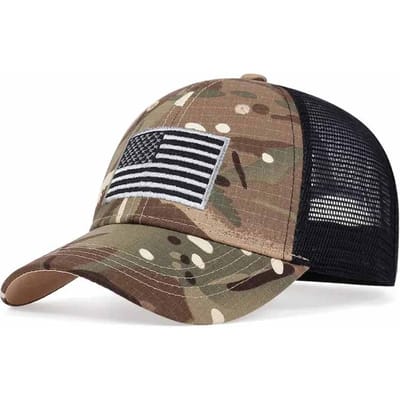 Unisex Amerikaanse Vlag Borduurwerk Baseball Netpetten Lente En Zomer Buiten Verstelbaar Casual Petten Zonbescherming Pet gray