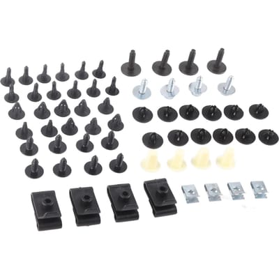 50 stuks Motor Onderkap Retainer Clips Onderkant Spatbord Deur Bumper Paneel Bevestigingsschroef voor black
