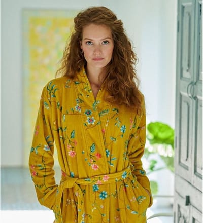 Pip Studio Les Fleurs Badjas - Geel - XL