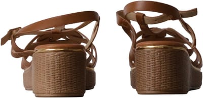 Sandalen met sleehak en bandjes – Parijs