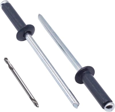 Blinde Klinknagels - Popnagels Aluminium - Metaal Verbinden - Met Stalen Doorn - 4.0 x 16 mm - Antracietgrijs