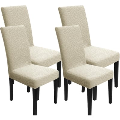 4/6 Stuks Stoelhoezen voor Eetkamer Jacquard Stoelhoes Afneembaar Wasbaar Universele Eetkamerstoel Meubelbeschermer Universal