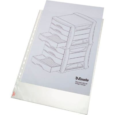 Esselte Showtas A3 - 30% Pre-consumer Gerecycled Plastic - PP - 50 stuks - Transparant