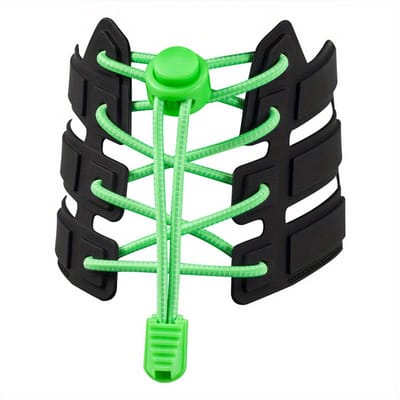 Elastische veters - Lock laces - Lock veters - Schoenveters - Sportschoenveters - Hardlopen - Kinderveters - Elastiek - Niet meer strikken - Zonder veterstrikken - Sneaker veters - Groen - Jonyx