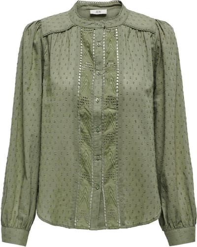 JDY - JDYMAGGIE L/S LACE SHIRT WVN - Dames - Blouses