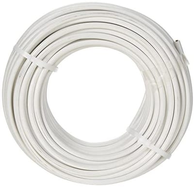 Slangleiding 25 m, 2 x 0,75 mm2, Wit - Perfect voor Schakelaars en Stopcontacten