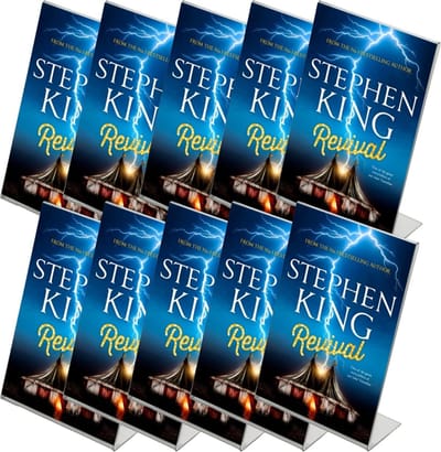 10 pack | Folderstandaard | l-standaard A8 formaat staand | Menukaarthouder | acryl L standaard |  acryl kaarthouder | menustandaard A8 | van duurzaam acrylaat