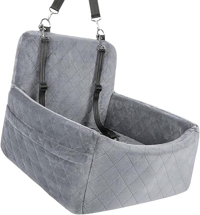 Hondentuigje voor Auto - Honden autostoel - Veilig Reizen - Geheugenschuim Vulling - 45x45 inch - Grijs