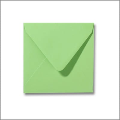 Luxe Lime groene Enveloppen - 14x14 cm - Lime - 100 Stuks - 110 Grams - Vierkante Enveloppen