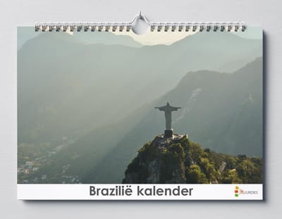 Brazilië verjaardagskalender 35x24 cm | Wandkalender | Kalender | Verjaardagskalender Volwassenen