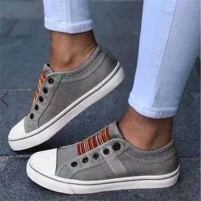 Sport Modieuze Sportschoenen Espadrille Zwarte Sneakers Voor Dames 39 -48 Sneakers Sport Vrouw Dames Hardloopsneakers Tennis 4.5 grijze kleur