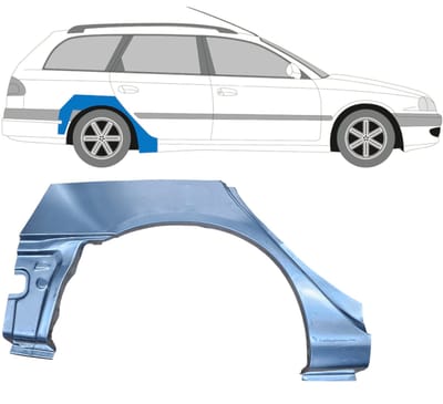 Reparatiepaneel achterspatbord voor Toyota Avensis T22 1997-2003 / Rechts