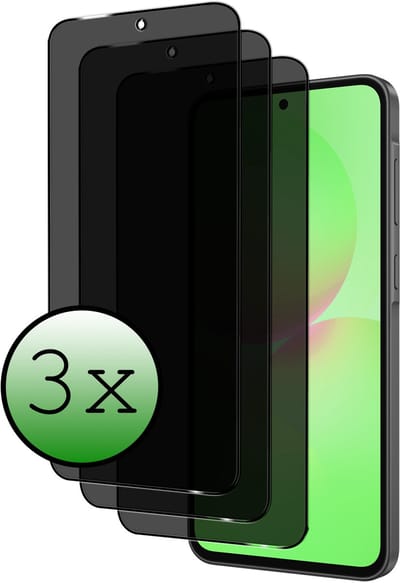 Screenprotector - 3 Stuks Geschikt voor Samsung Galaxy A36 - Privacy Filter - Beschermglas - Gehard Glas - Tempered Glass - Screen Protector