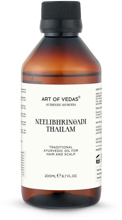 NEELIBHRINGADI THAILAM 200 ml | Traditionele kruidenolie voor haargroei, hoofdhuidgezondheid en versterking